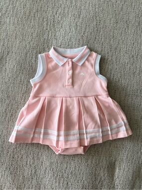 Tommy Bahama Pink Polo dress with White Trim